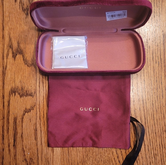 NWOT Gucci Brown Green Red Web Gold Medium Large Frame Sunglasses Glasses - Picture 7 of 10